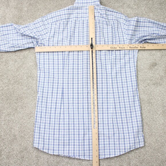 BOSS Hugo Boss Dress Shirt Mens 15, 32/33 Blue Sharp Fit Long Sleeve Button Up - Picture 12 of 15